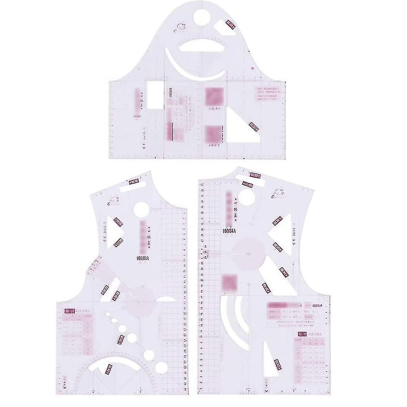 1:3 Cloth Design Ruler Transparent French Curve Ruler Measure Ruler Design Ruler Pattern Making For