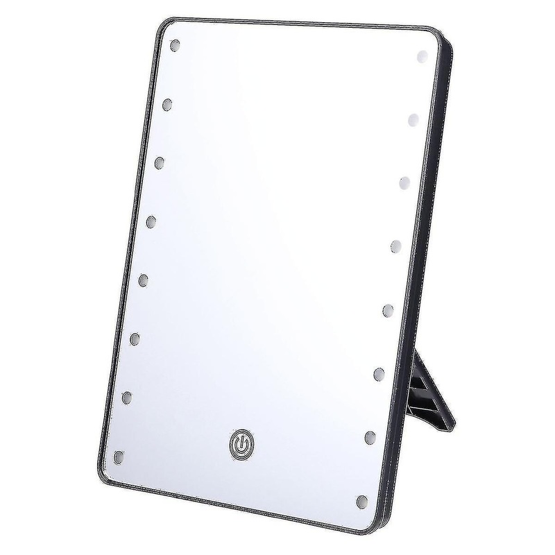 16 Led Lighted Makeup Mirror Touch Screen Tabletop Cosmetic Mirror With Stand