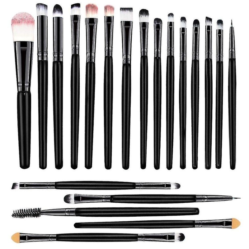 20 Pcs , Powder Foundation Eyeshadow Eyeliner Lip Cosmetic Brushes Make-up Toiletry Kit Ideal For Pro Daily Use