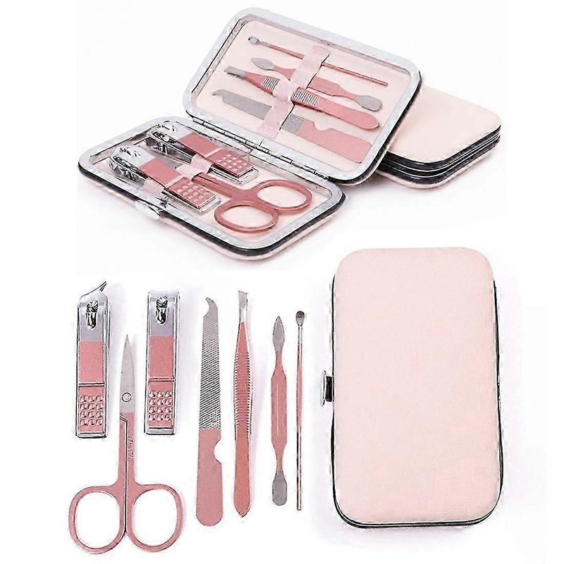 7/10Pcs Nail Clippers Kit Stainless Steel Manicure Pliers Kit Sharp Nail Scissors Grooming Kit Nail Care Toenail Clip(D-)