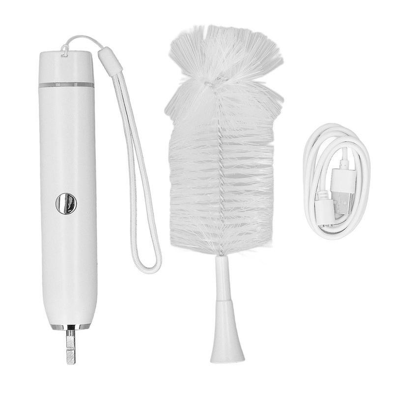 Electric Cleaning Brush Set with USB Cable IP65 Waterproof Portable Scrubber Brush for Bottles Cups