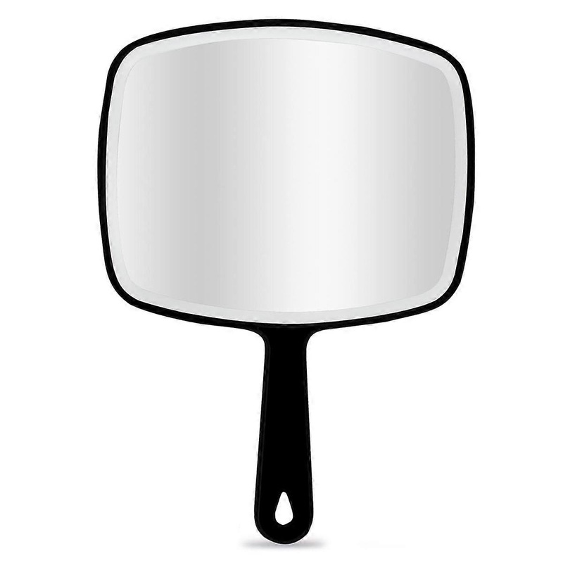 Large Hand Mirror, Handheld Mirror with Handle, Salon Mirror for Barbers and Hairdressers