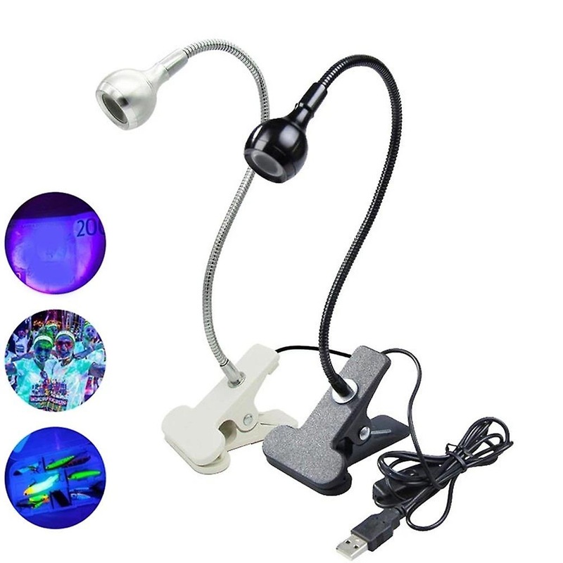 LED UV lamp, clip-on flexible metal tube UV lamp, USB mini UV gel curing lamp, nail dryer