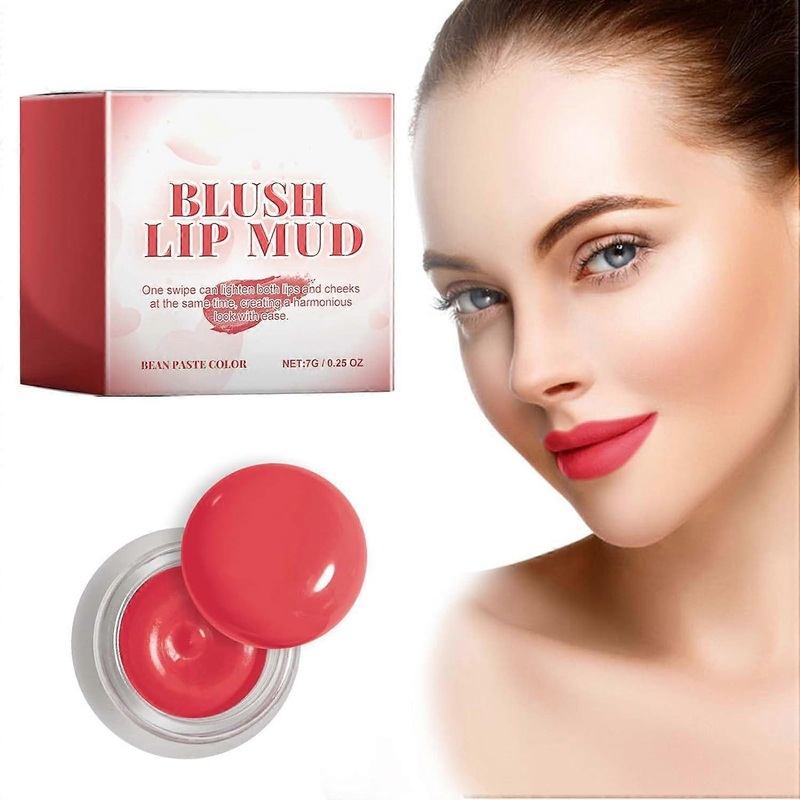 Lip and Cheek Blurry Pudding Pot,Free Pudding Pot Lip,Lip Stain MakeUp & Cream Blush for Cheeks,Free Pudding Pot Lipstick