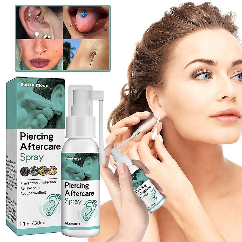 30ml Piercing Aftercare Spray Suitable For Ears, Nose, Tongue And Navel Piercing Prevention Of Infection Relieve Pain Reduce Swelling