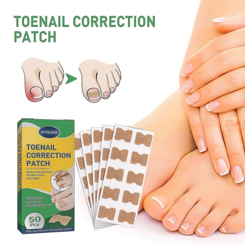 50 Sticks Toenail Groove Correction Stickers Nail Repair Toe Ingrown Nails Nail Stickers Correction Pull Stickers Manicure