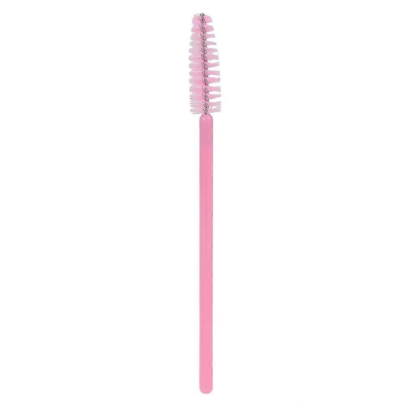 50Pcs Disposable Eyelash Mascara Wands Pink Eyeliner Brush Set