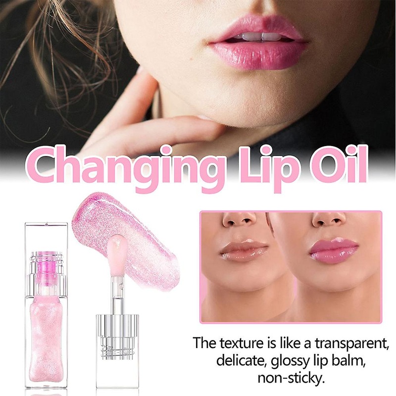 Magic Color Changing Lip Oil, By Cosmetics Color Changing Lip Oil, Nourishing Lip Gloss Makeup Tool Non-sticky