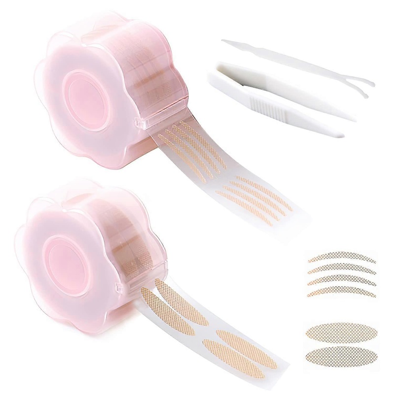 Sliding eyelid tape, eyelid sticker tape with fork rod tweezers
