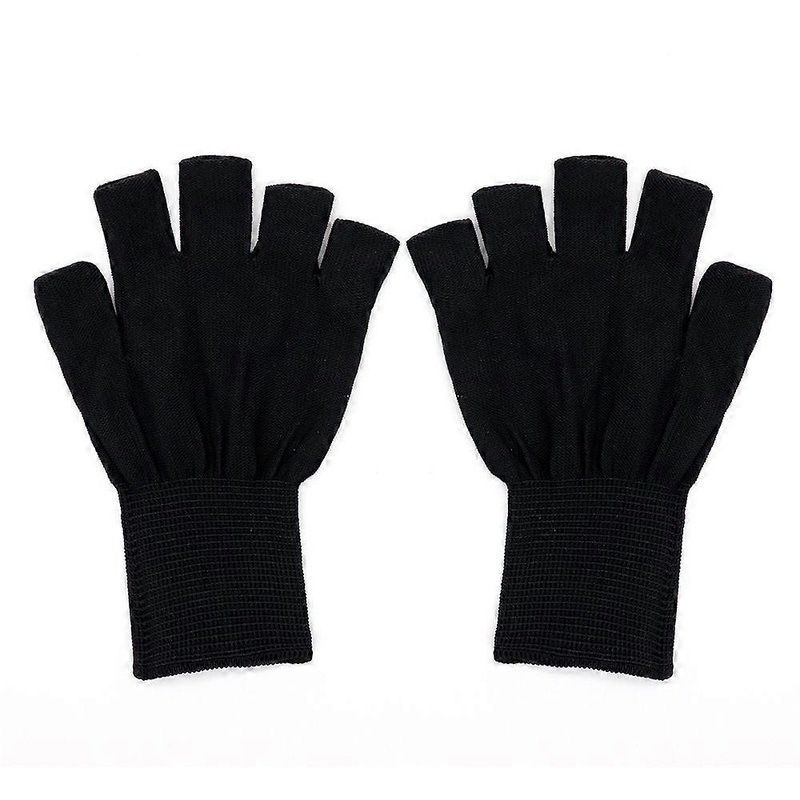 Uv Protection Half Finger Gloves For Manicure Gel Nail Lamp Driving Sport