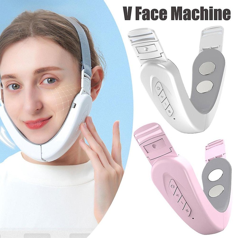 V-face Shaping Massager Ems Face Lifting Double Chin Removal Machine Gear Womens Gift