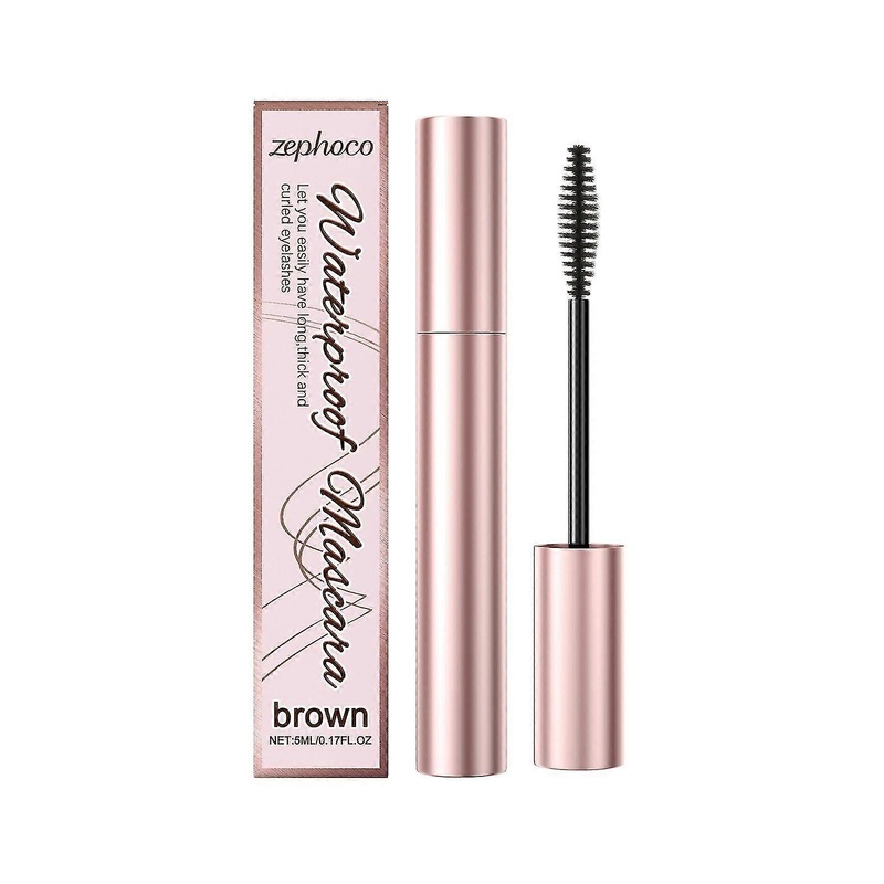 Zephoco Brown Curling Mascara Daily Moisturizing Natural Beautiful Not Easy To Smudge Eye Makeup Mascara