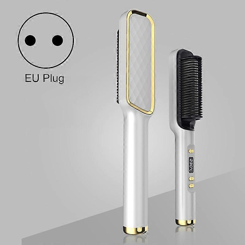 ZF-888 60W Dual-Purpose Splint Electric Curling Comb For Straight Hair And Curly Hair EU Plug