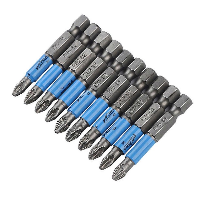 10Pcs Non slip Alloy Steel Cross Screwdriver Bits Set Accessories