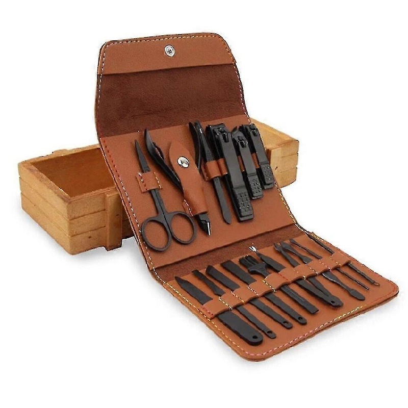 16 In 1 Nail Cutter Professional Stainless Steel Scissors Grooming Kit Art Cuticle Utility Tools Nail Clipper Manicure Set Ns2