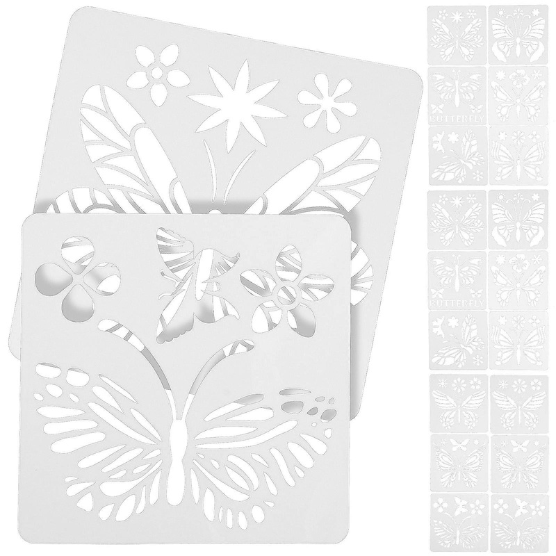 2 Sets Butterfly Painting Templates DIY Drawing Templates Crafts Stencils for Crafts Work