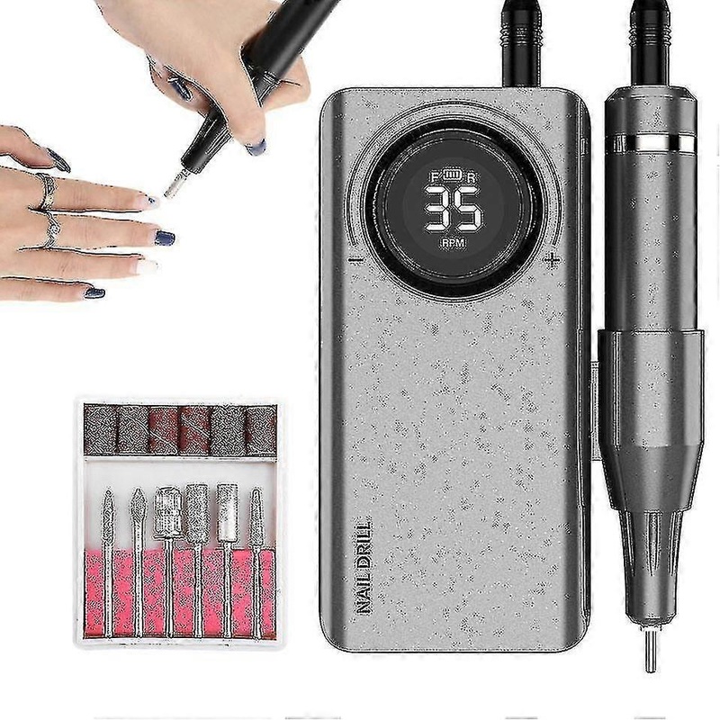 30w 35000rpm Usb Rechargeable Portable Nail Drill Machine Manicure