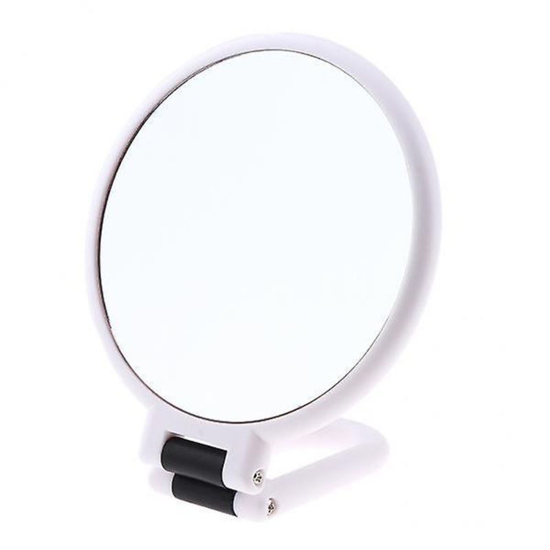 5xRound Handheld Double Side Makeup Mirror Magnifying Mirror w/ Hanger Hole X10