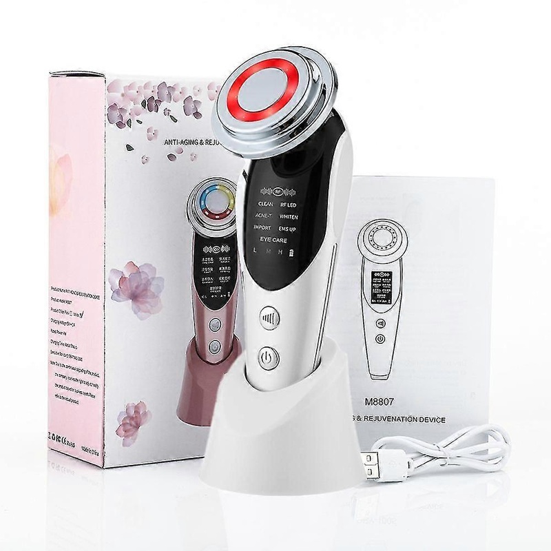 7 In 1 Face Lift Devices Rf Microcurrent Skin Rejuvenation Facial Massager Light Therapy Anti Aging Wrinkle Beauty Apparatus