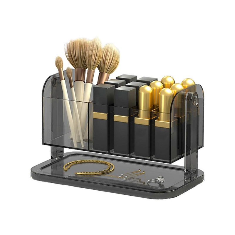 Lipstick Storage Box Rotating Transparent Detachable Makeup Holder Brush Organizer Beauty Tools Cosmetics Rack