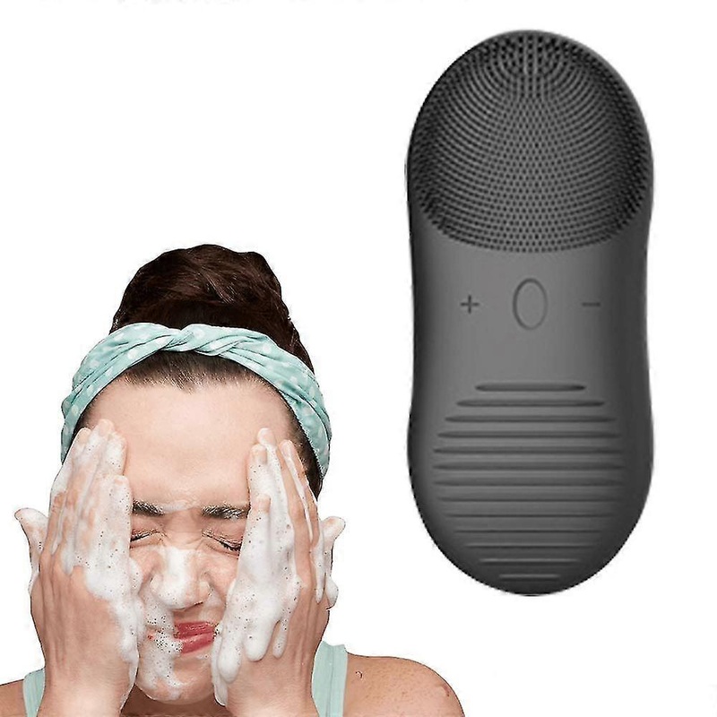 sonic facial cleansing brush-silicone face scrubber brush  massager for men-women-teens