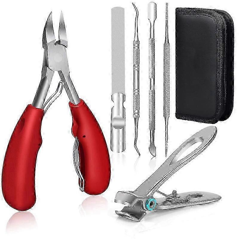 Toenail Clippers For Thick Nails And Ingrown Nails For Seniors – Stainless Steel Soft Grip Nail Clippers With Nail File – JA
