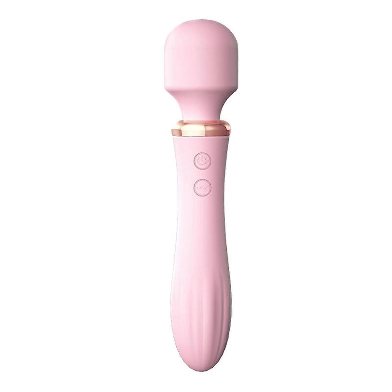 Women’s Massager Double Head 10 Frequency Vibration USB Rechargeable Women’s Massager Pink