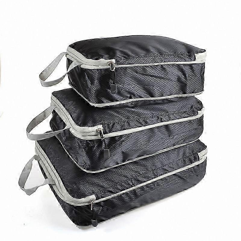 1 Set Large Capacity Waterproof Compressible Travel Storage Bags – Nylon Organizer