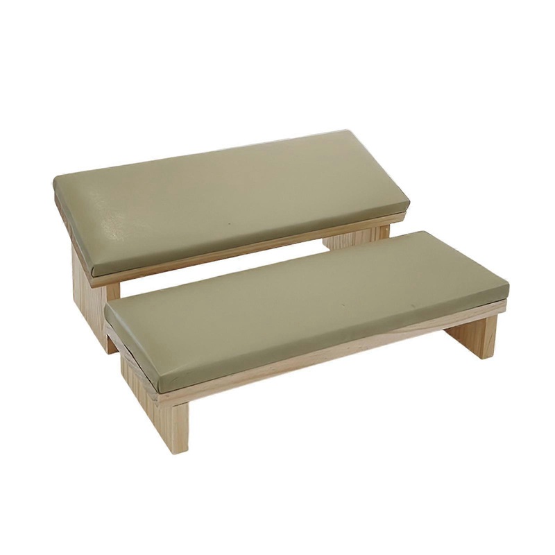 2 Pieces Nail Arm Rest Non Slip Manicure Hand Pillow for Foot Hands Spa Salon Green