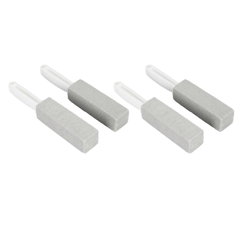 4Pcs Pumice Stone Toilet Brush Long Handle Easy Stain Removal Safe Durable Pumice Stick for Bathroom Sinks Bathtubs