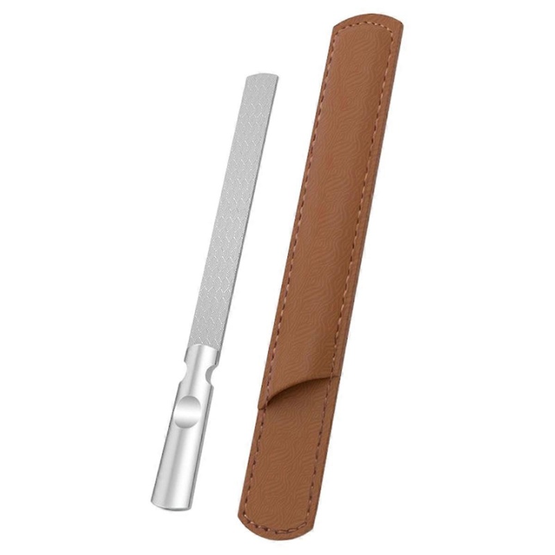 ZIZZON Professional Stainless Steel Nail Files for Natural Nails