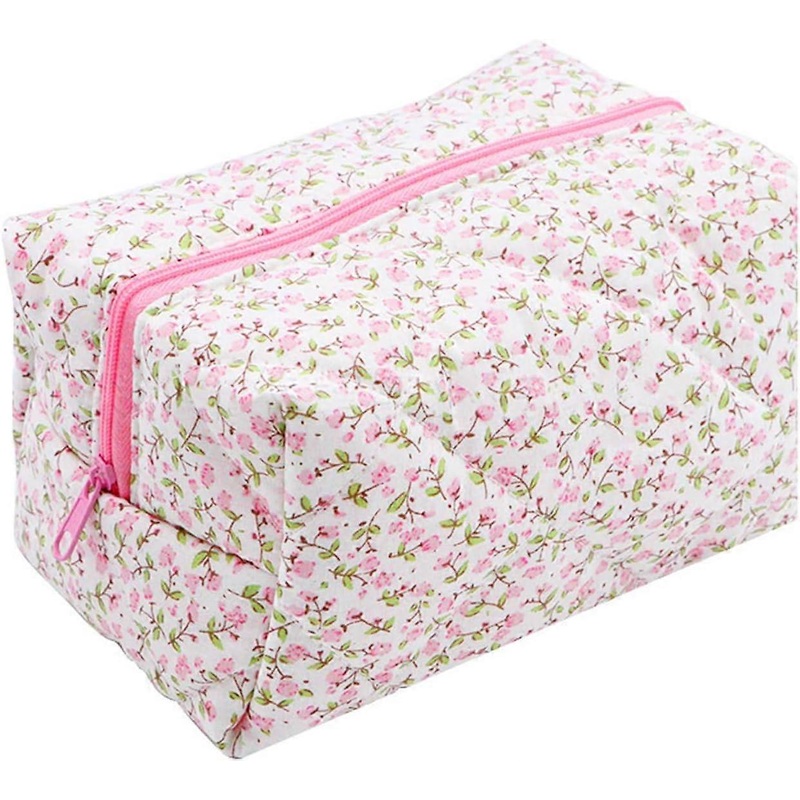1pc Flower Pattern Makeup Bag Skin Care Storage Bag Large Capacity Storage Bag Travel Storage Bag