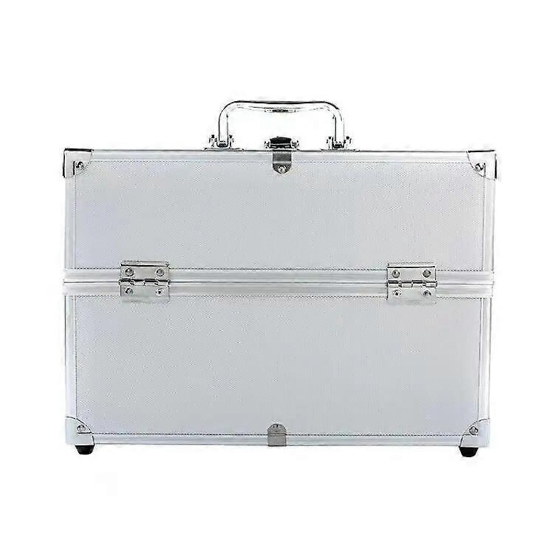 1Pcs Cosmetic Case Portable Multi-layer Large-capacity Professional Tattoo Nail Case Aluminum Alloy Case Cosmetic Storage Box