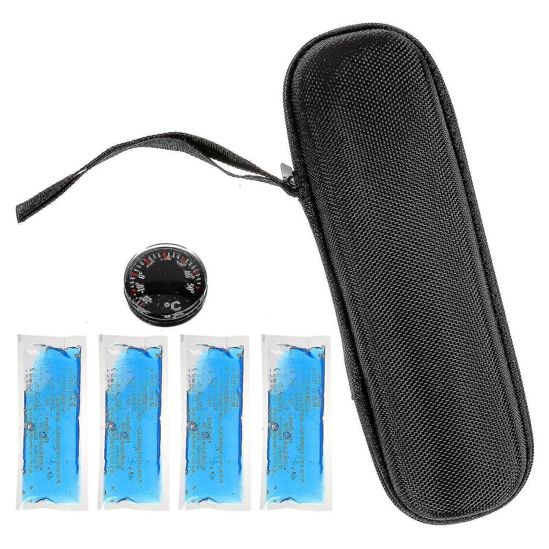 1 Set Of Portable Insulin Cooler Travel Case With Cooling Bags For Travel
