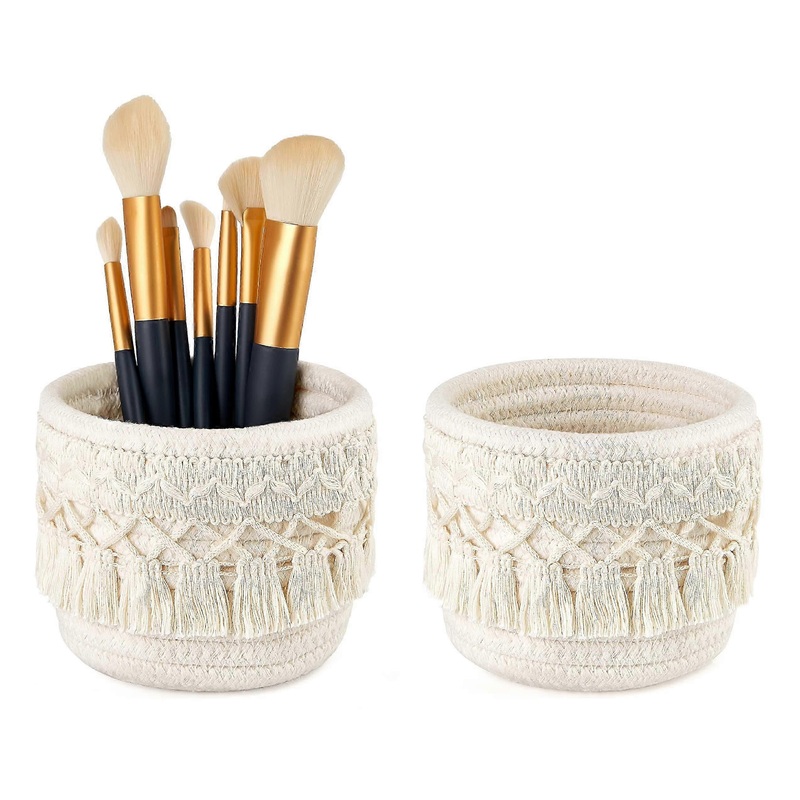 2 Set Makeup Brush Holder for Pens & Pencils, Mini Storage Box