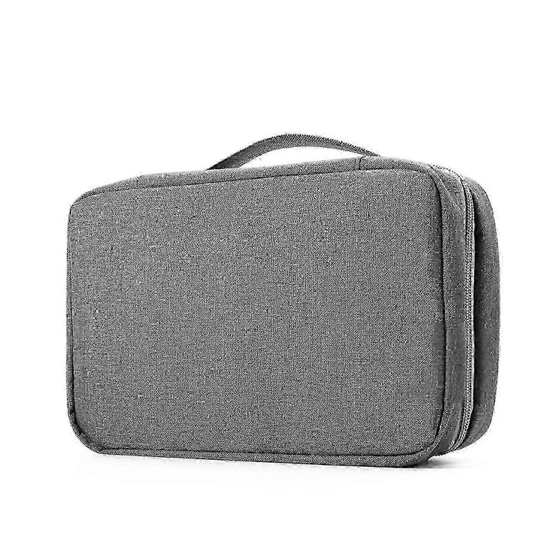Waterproof PVC Cosmetic Bag with Handle, Dustproof Travel Toiletry Case – Grey