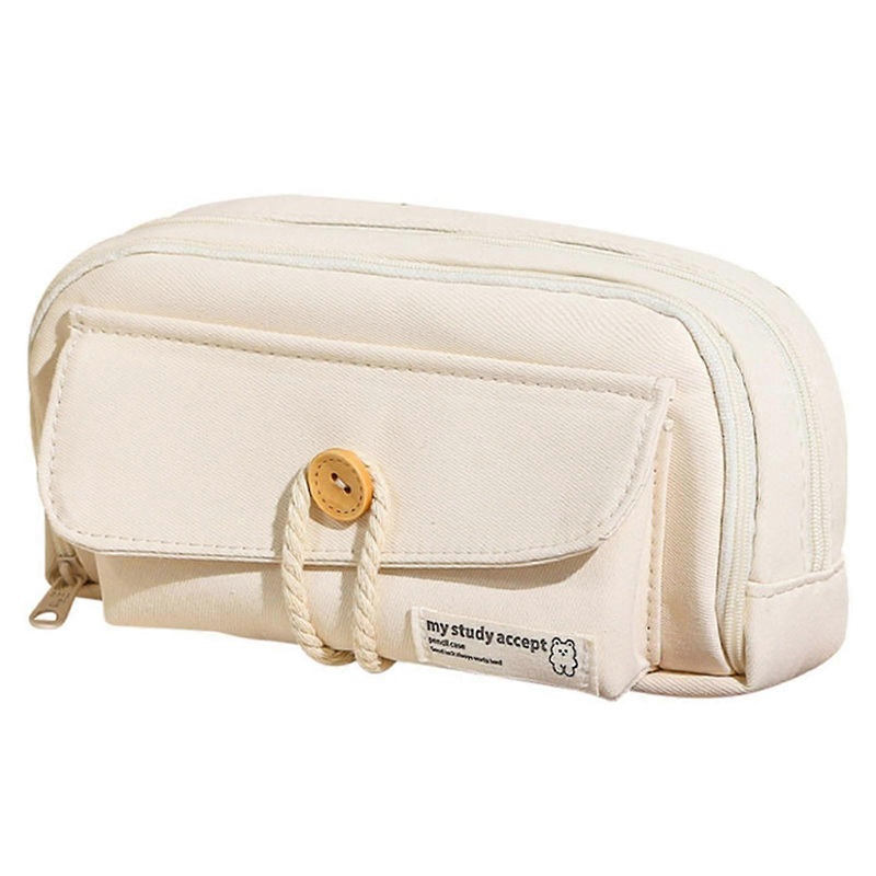 Zippered Pencil Holder Large Capacity Bag Coin Purse for Teen Students Boys Girls