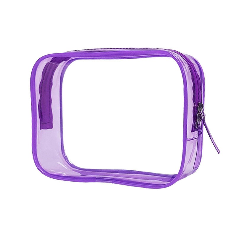Women Makeup Bag Compact with Zipper Cosmetic Organizer for Fitness Personal Purple XL