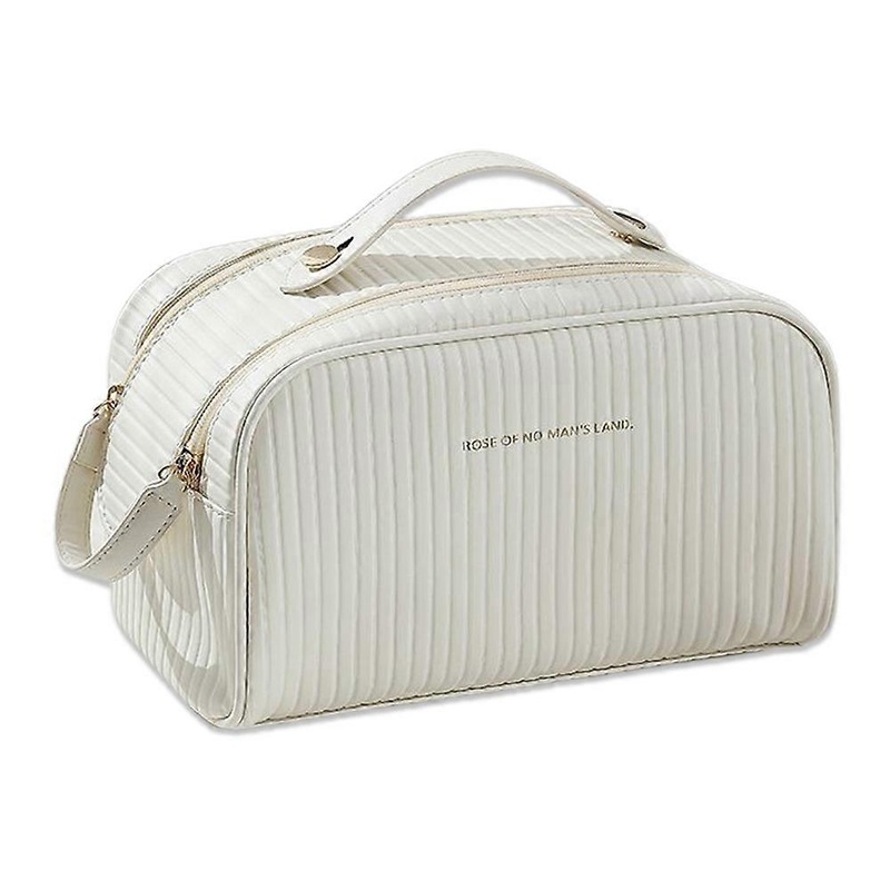 (BAG)Large capacity portable pillow necessities wind storage bag PU cosmetic bag cosmetic bag