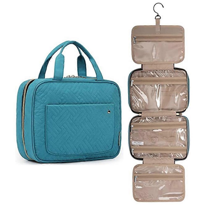 (BAG)Travel bag with hook, waterproof cosmetic bag travel storage bag -green