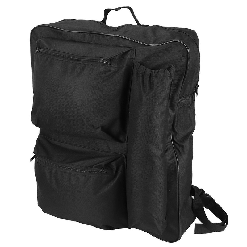 Wheelchair Storage Bag Portable Cart Large Capacity Waterproof Hanging Bag 40x14x48cm Black
