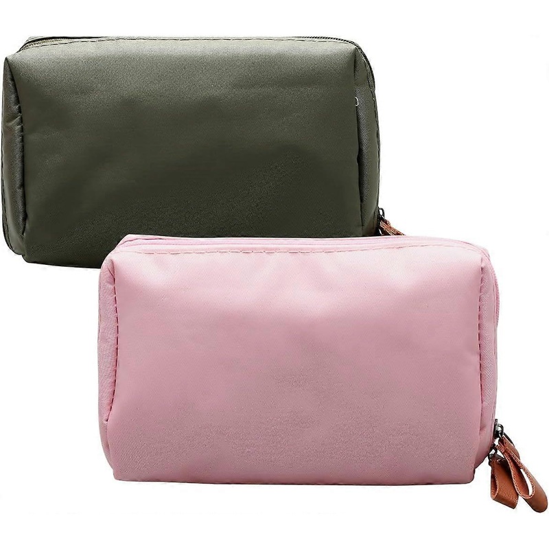2 Pieces Small Waterproof Cosmetic Bags Travel Essentials Makeup Bag Travel Bag Storage Bag for Toiletries and Cosmetics