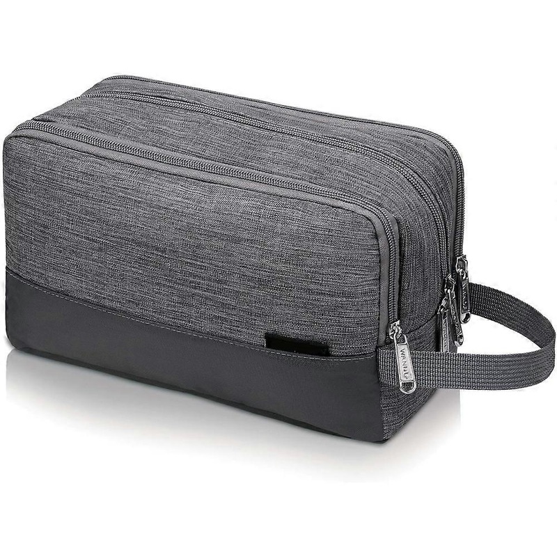 1pcs toiletry bag gray Men’s grooming bag hanging kit waterproof shaving bag small grooming bag suitable for travel shaving bag