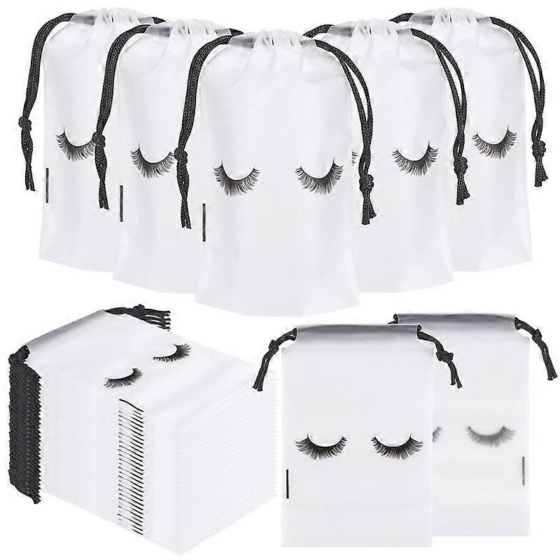 100Pcs Lash Bags for Clients Lash Goodie Bags for Clients Lash Aftercare Bags Eyelash Extensions Ma