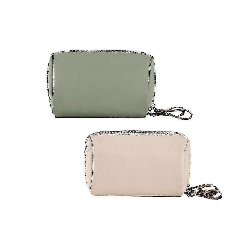 2 Pcs Small Travel Clutch Makeup Cosmetic Bag Set For Purse Handy Cosmetic Storage Pouch Organizer For Women Teens Girls L