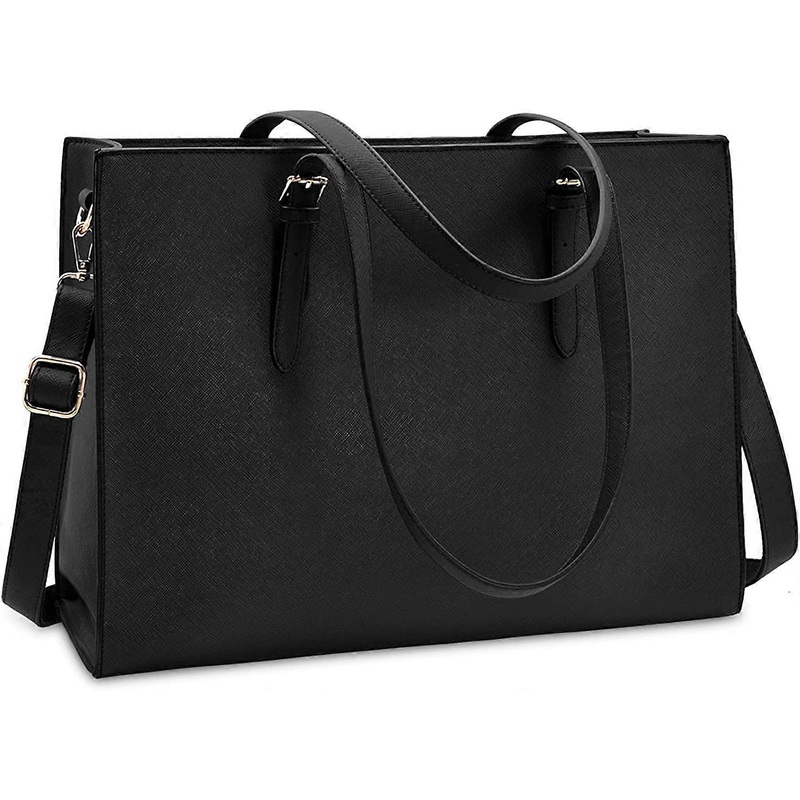 Women Laptop Bag Waterproof 15.6 Inch Black