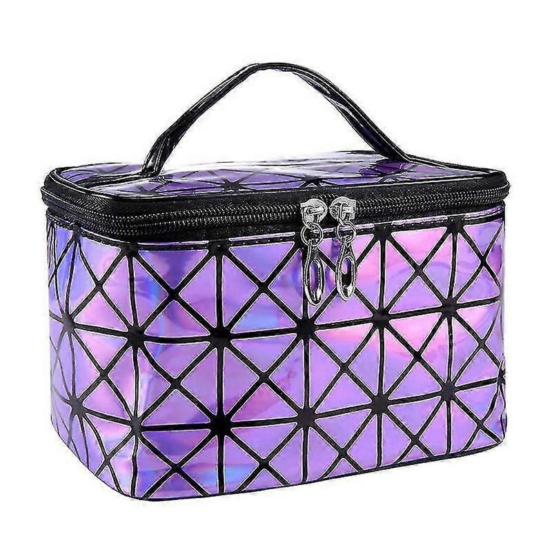 Women’s 3d Laser Makeup Bag Travel Handbag Storage Bag Waterproof Large Capacity Wash Bag