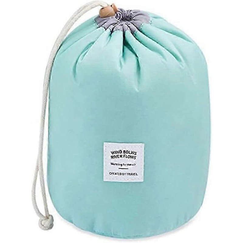 Women’s Travel Cosmetic Bag, Nylon Drawstring Makeup Storage Pouch