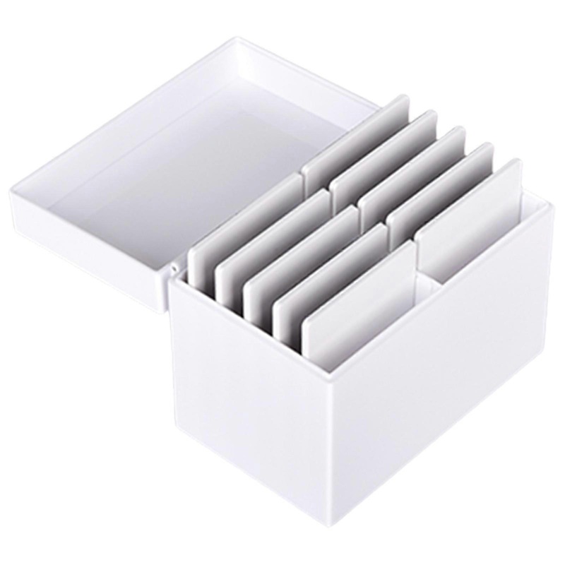 10 Layers Acrylic False Eyelash Storage Box Cosmetic Makeup Organizers Eyelash Extensions Storage Case for Woman  White