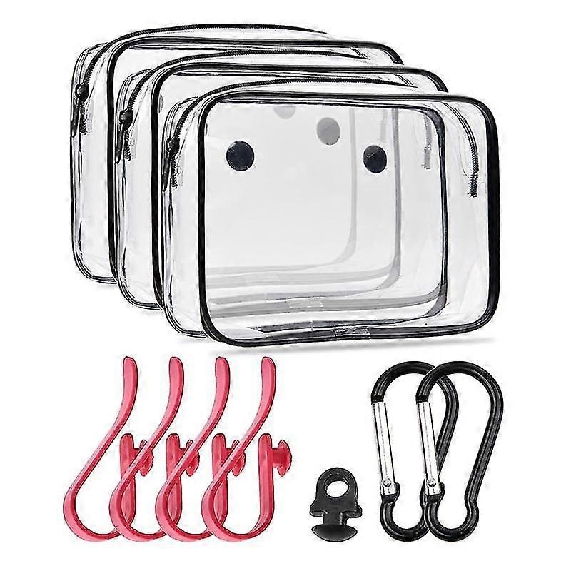 10pcs For Accessories, Insert Pouch Zipper Inner Waterproof For Charms With Hooks For Travel Organizer